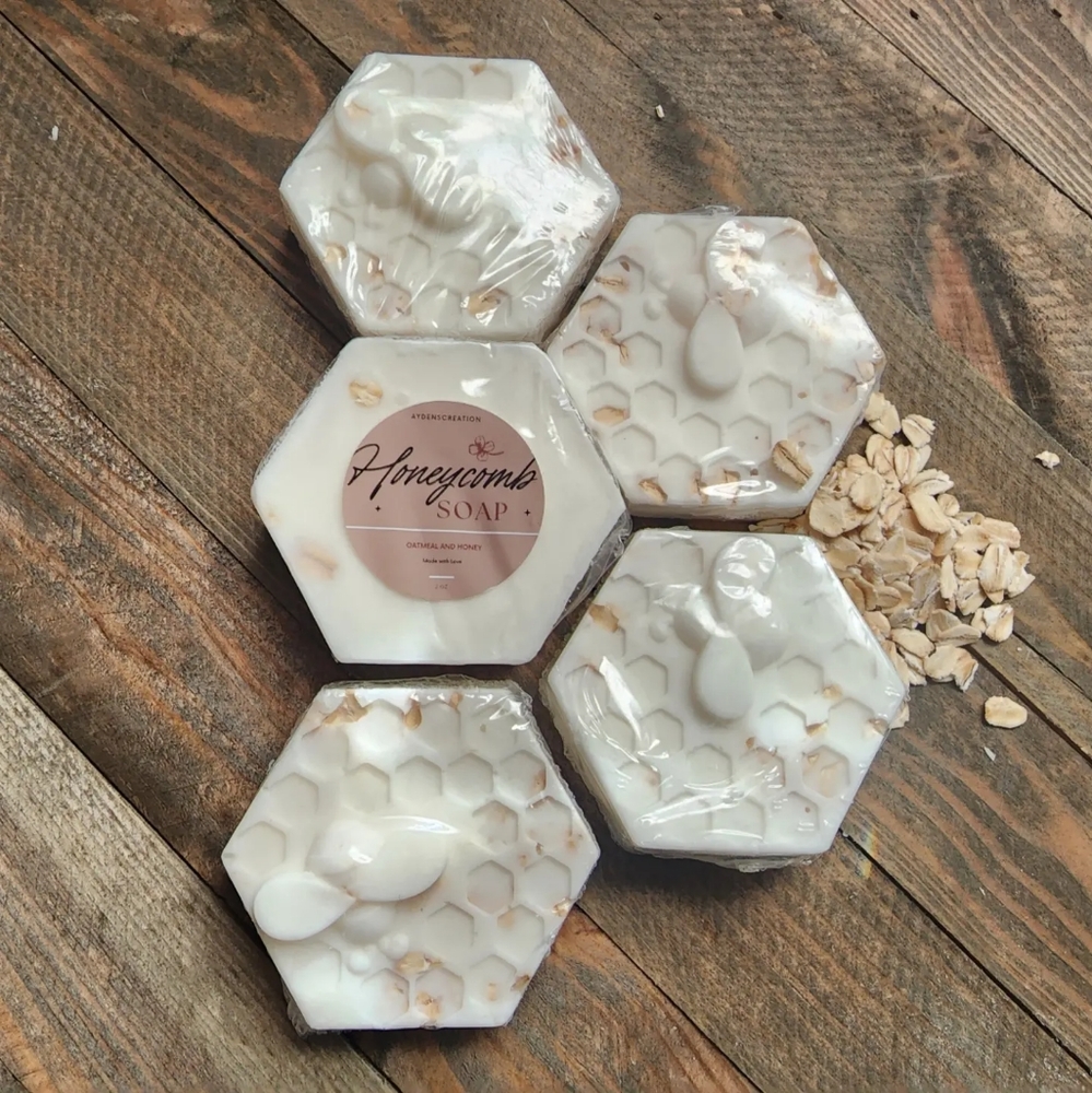 Oatmeal and Honey Honeycomb Soap